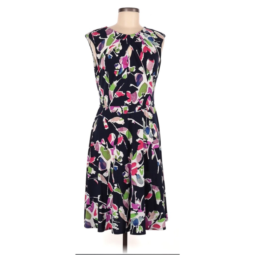 Wisp Navy Blue Floral Dress. Great for the office